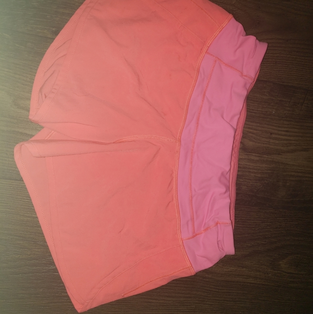 Lululemon pink speed up shorts